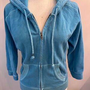 American Eagle Outfitters Blue with draw string Hoodie zip up